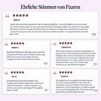 Gesprächskarten für Paare