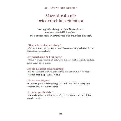 Liebst du einen Vermeider?